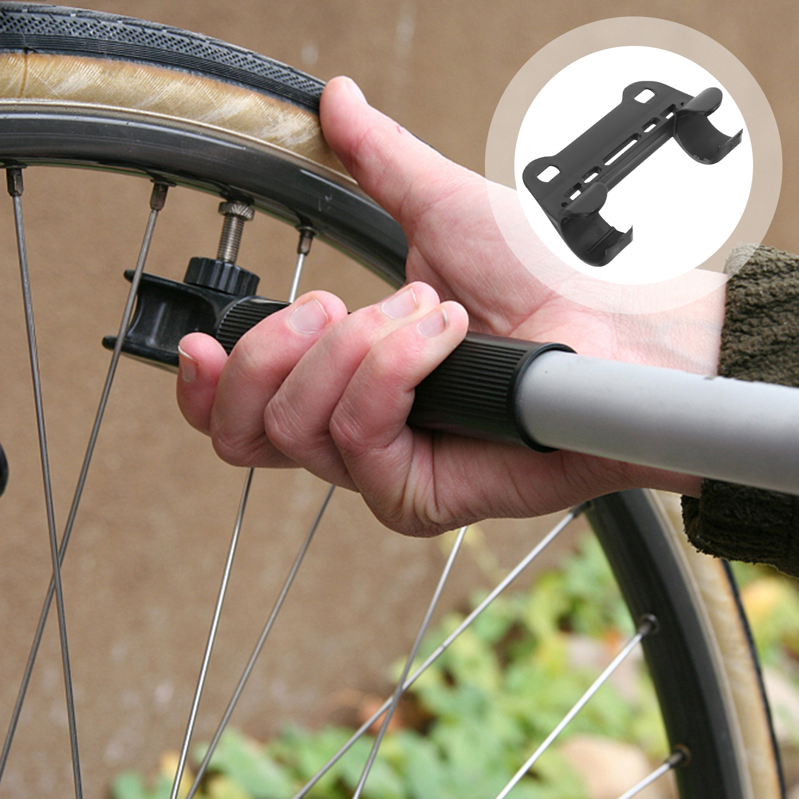 Bike Pump Frame Mount - 5 stuks professionele fietspomphouder van nylon,