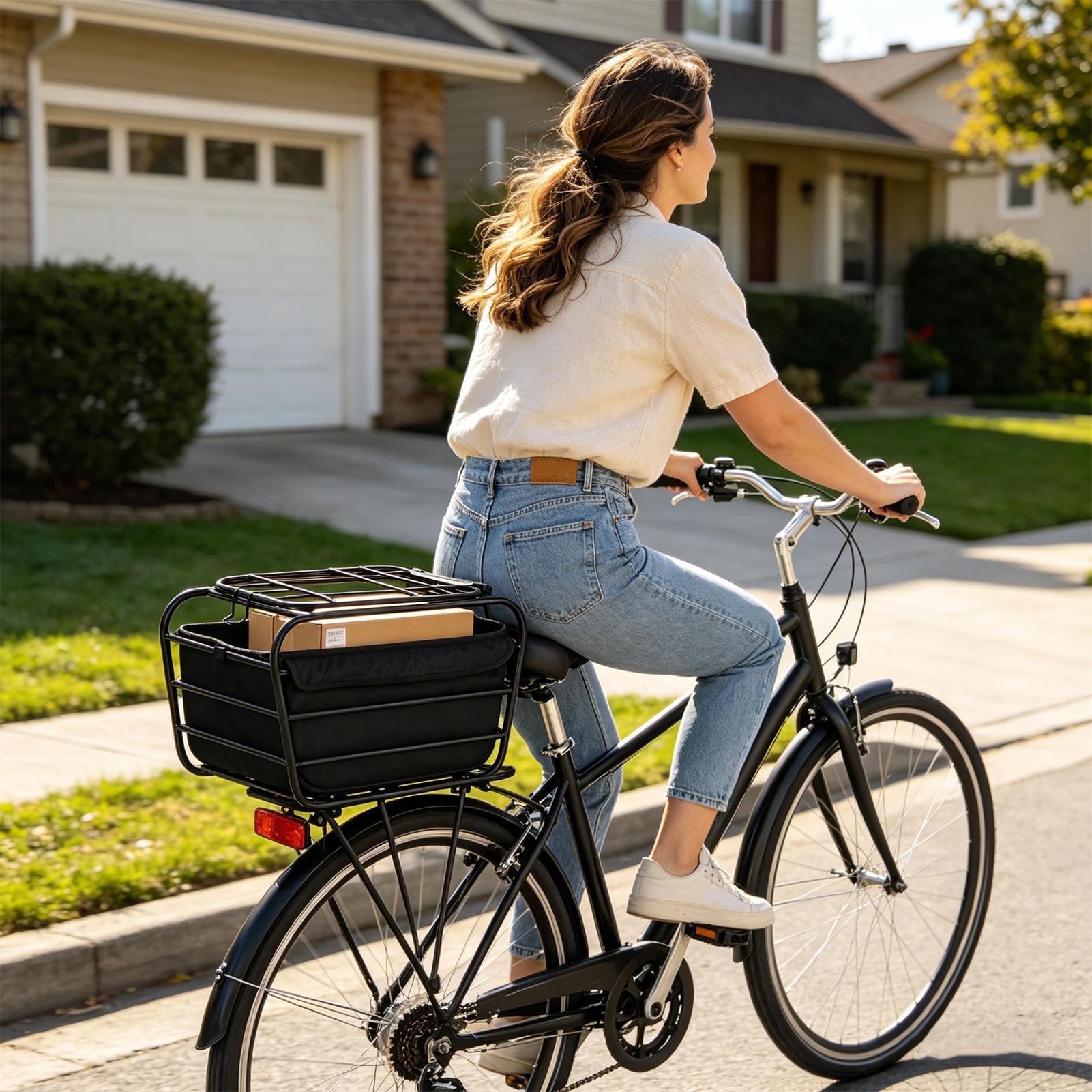 Zware, grote fietsmand voor ac - Cycling In City recensie en prijs