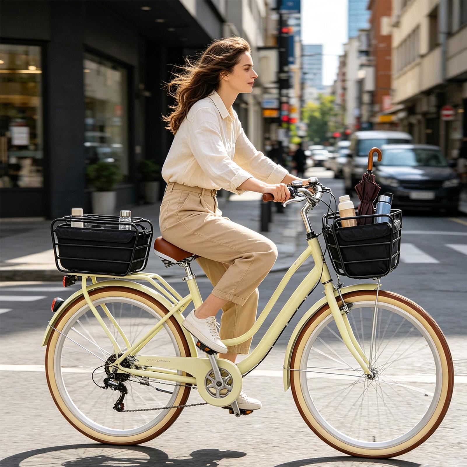 Zware, grote fietsmand voor ac - Cycling In City recensie en prijs
