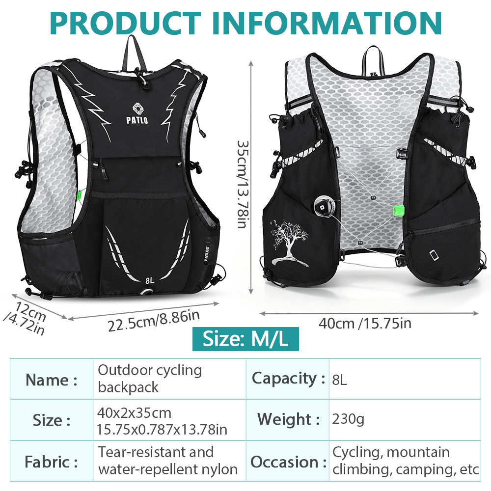 NEWBOLER 8L Outdoor Trail Runn - Cycling Commute Backpack recensie en prijs